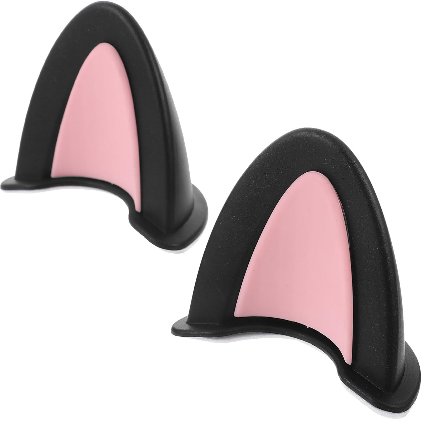 Homsfou 3 Pairs Cat Ears For Helmet Self Adhesive Kitten Cat Ears Style Attachments Cute Helmet Decors For Motorcycle Bicycle Scooter Helmets